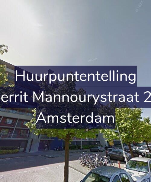 Foto gevel Huurpuntentelling voor Gerrit Mannourystraat 28, Amsterdam