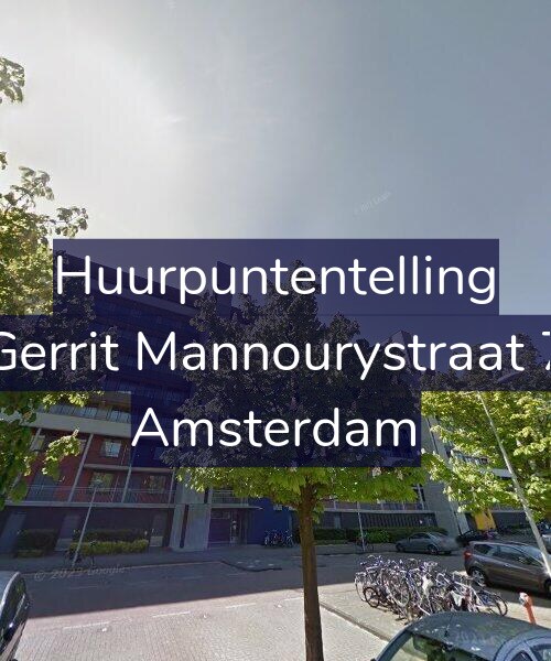 Foto gevel Huurpuntentelling voor Gerrit Mannourystraat 7, Amsterdam
