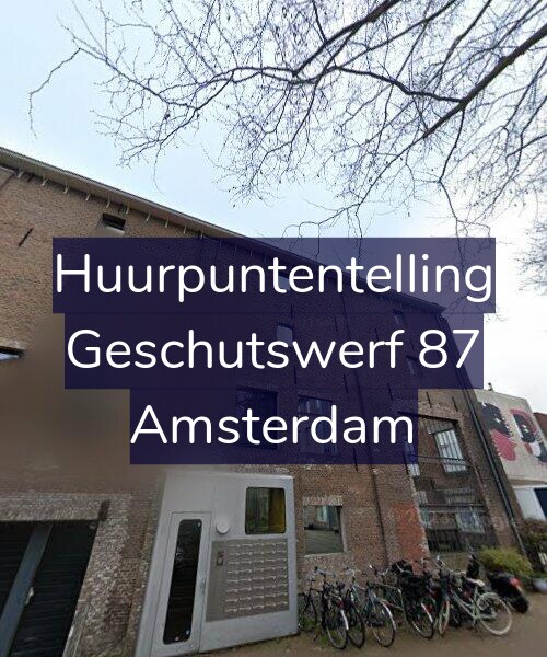 Foto gevel Huurpuntentelling voor Geschutswerf 87, Amsterdam