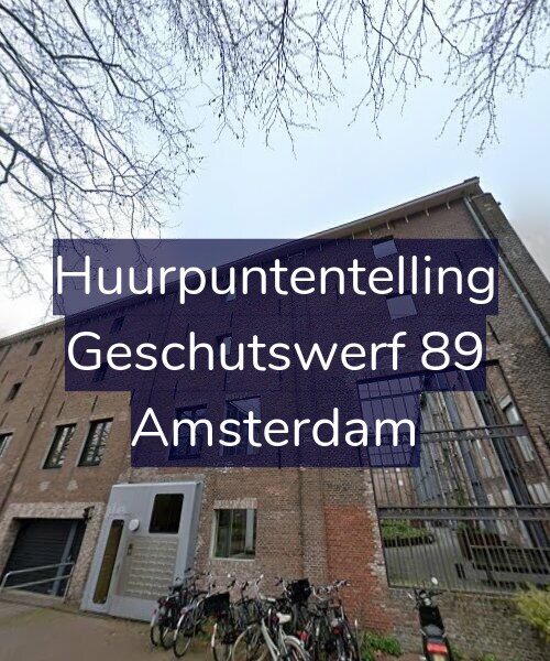 Foto gevel Huurpuntentelling voor Geschutswerf 89, Amsterdam