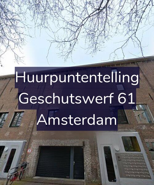 Foto gevel Huurpuntentelling voor Geschutswerf 61, Amsterdam