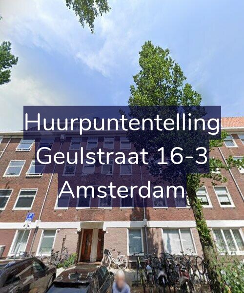 Foto gevel Huurpuntentelling voor Geulstraat 16-3, Amsterdam