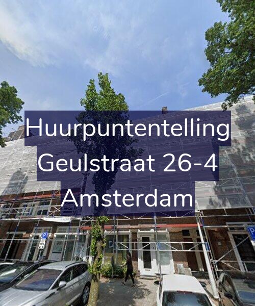 Foto gevel Huurpuntentelling voor Geulstraat 26-4, Amsterdam