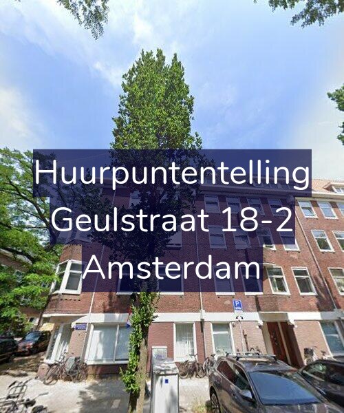 Foto gevel Huurpuntentelling voor Geulstraat 18-2, Amsterdam