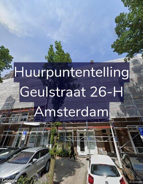Foto gevel Huurpuntentelling voor Geulstraat 26-H, Amsterdam