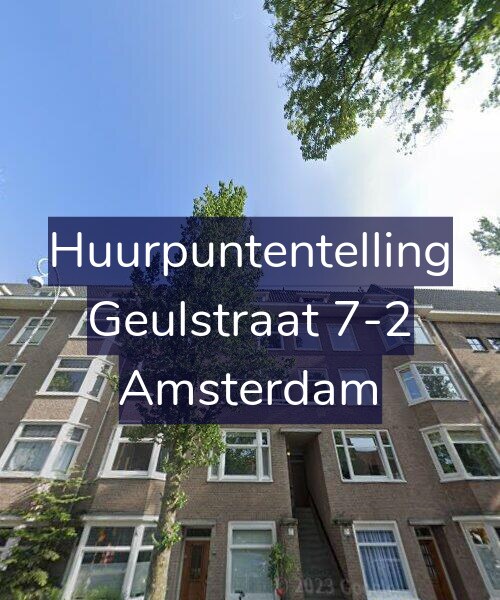 Foto gevel Huurpuntentelling voor Geulstraat 7-2, Amsterdam