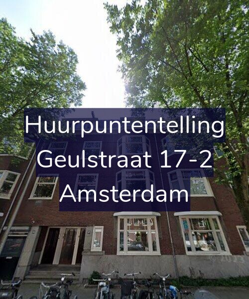 Foto gevel Huurpuntentelling voor Geulstraat 17-2, Amsterdam