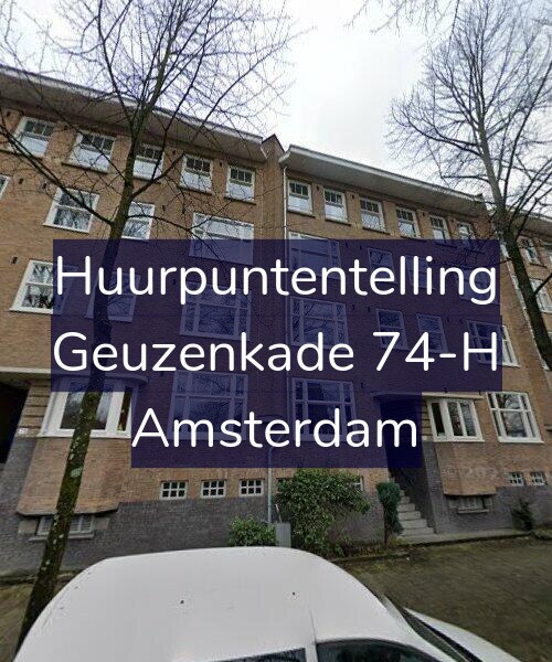 Foto gevel Huurpuntentelling voor Geuzenkade 74-H, Amsterdam