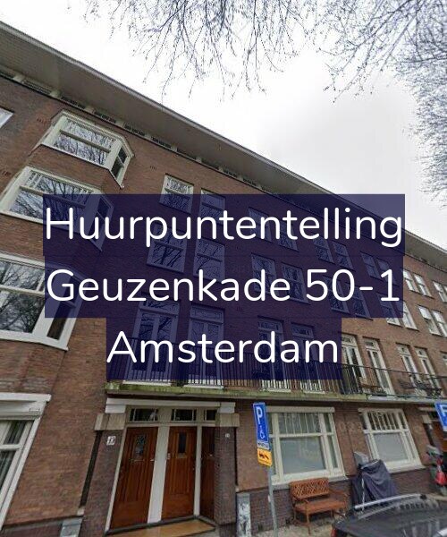 Foto gevel Huurpuntentelling voor Geuzenkade 50-1, Amsterdam