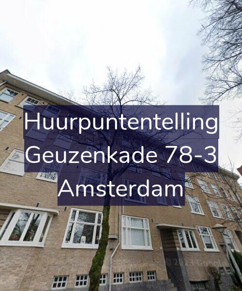 Foto gevel Huurpuntentelling voor Geuzenkade 78-3, Amsterdam
