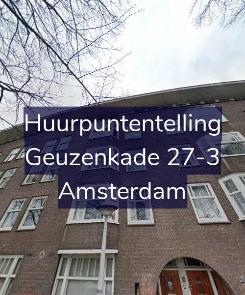 Foto gevel Huurpuntentelling voor Geuzenkade 27-3, Amsterdam