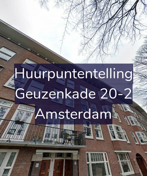 Foto gevel Huurpuntentelling voor Geuzenkade 20-2, Amsterdam