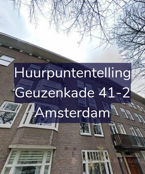 Foto gevel Huurpuntentelling voor Geuzenkade 41-2, Amsterdam