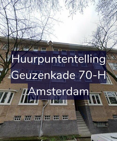 Foto gevel Huurpuntentelling voor Geuzenkade 70-H, Amsterdam