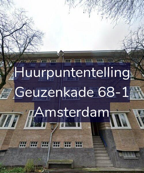 Foto gevel Huurpuntentelling voor Geuzenkade 68-1, Amsterdam