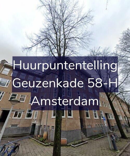 Foto gevel Huurpuntentelling voor Geuzenkade 58-H, Amsterdam