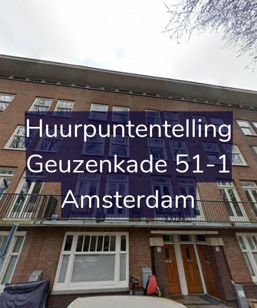 Foto gevel Huurpuntentelling voor Geuzenkade 51-1, Amsterdam