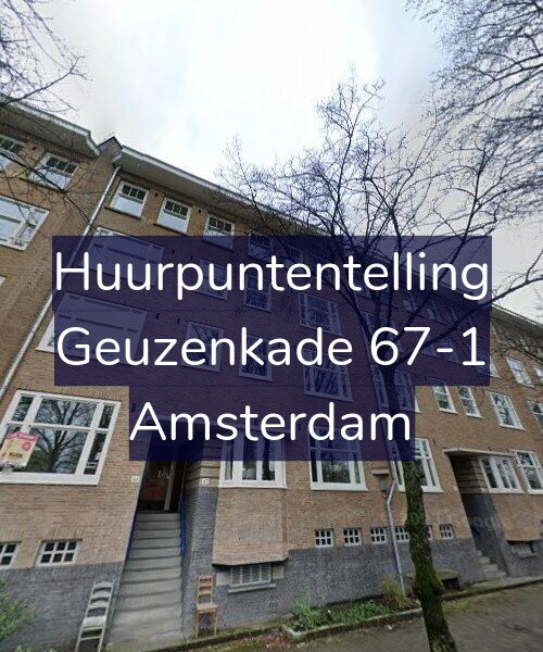 Foto gevel Huurpuntentelling voor Geuzenkade 67-1, Amsterdam