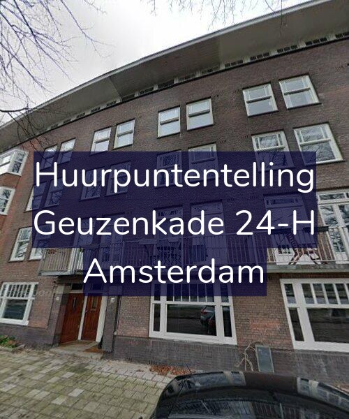 Foto gevel Huurpuntentelling voor Geuzenkade 24-H, Amsterdam
