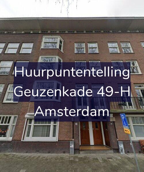 Foto gevel Huurpuntentelling voor Geuzenkade 49-H, Amsterdam