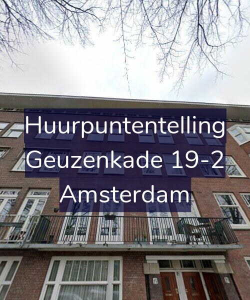 Foto gevel Huurpuntentelling voor Geuzenkade 19-2, Amsterdam