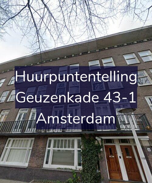 Foto gevel Huurpuntentelling voor Geuzenkade 43-1, Amsterdam