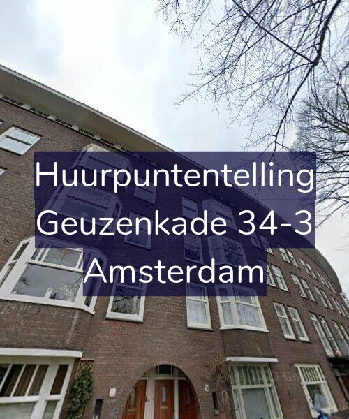 Foto gevel Huurpuntentelling voor Geuzenkade 34-3, Amsterdam