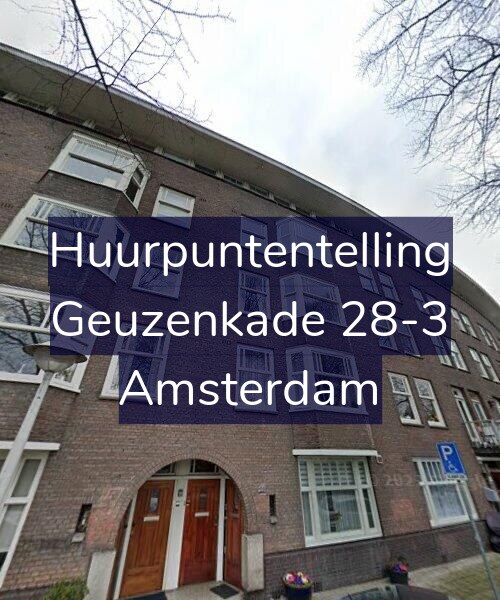Foto gevel Huurpuntentelling voor Geuzenkade 28-3, Amsterdam