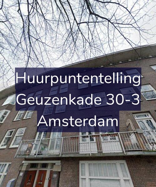 Foto gevel Huurpuntentelling voor Geuzenkade 30-3, Amsterdam
