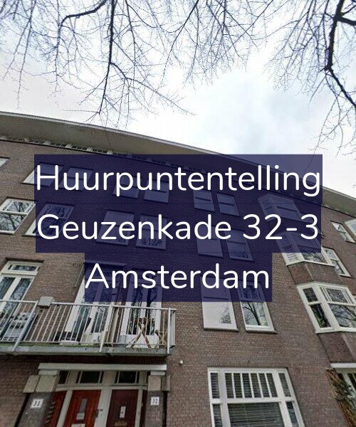 Foto gevel Huurpuntentelling voor Geuzenkade 32-3, Amsterdam