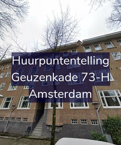 Foto gevel Huurpuntentelling voor Geuzenkade 73-H, Amsterdam