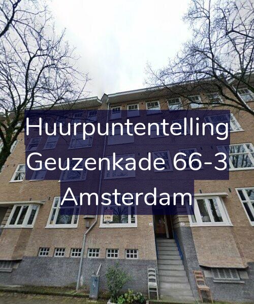 Foto gevel Huurpuntentelling voor Geuzenkade 66-3, Amsterdam