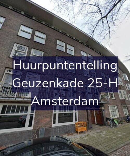 Foto gevel Huurpuntentelling voor Geuzenkade 25-H, Amsterdam
