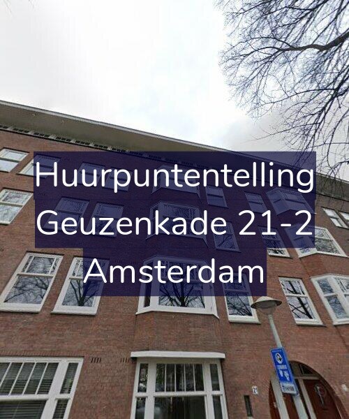 Foto gevel Huurpuntentelling voor Geuzenkade 21-2, Amsterdam