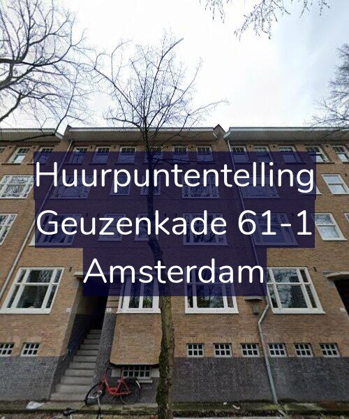 Foto gevel Huurpuntentelling voor Geuzenkade 61-1, Amsterdam