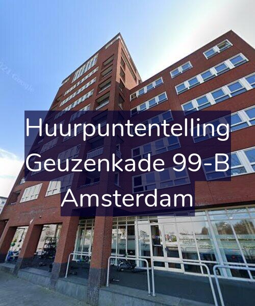 Foto gevel Huurpuntentelling voor Geuzenkade 99-B, Amsterdam