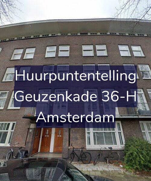 Foto gevel Huurpuntentelling voor Geuzenkade 36-H, Amsterdam