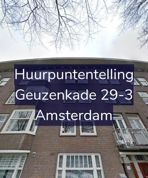 Foto gevel Huurpuntentelling voor Geuzenkade 29-3, Amsterdam