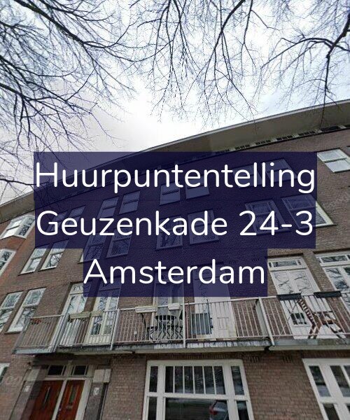 Foto gevel Huurpuntentelling voor Geuzenkade 24-3, Amsterdam