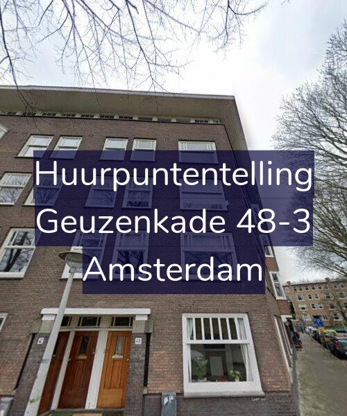 Foto gevel Huurpuntentelling voor Geuzenkade 48-3, Amsterdam
