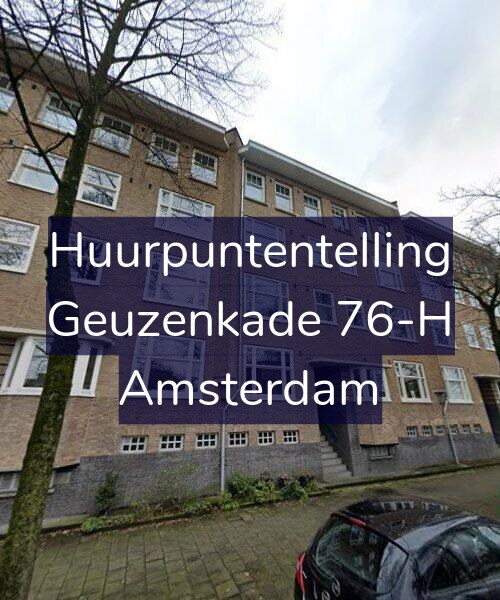 Foto gevel Huurpuntentelling voor Geuzenkade 76-H, Amsterdam