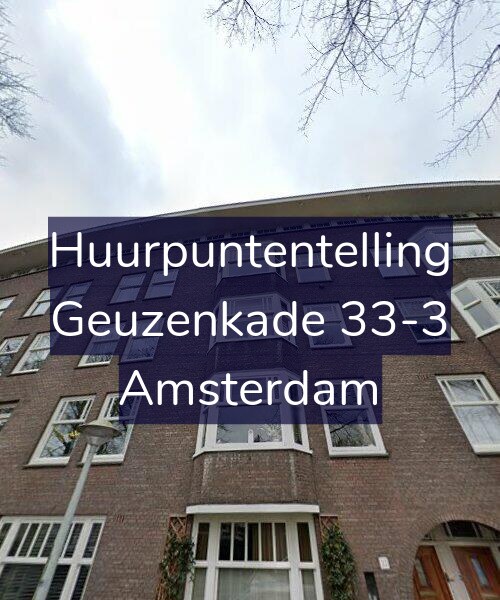 Foto gevel Huurpuntentelling voor Geuzenkade 33-3, Amsterdam