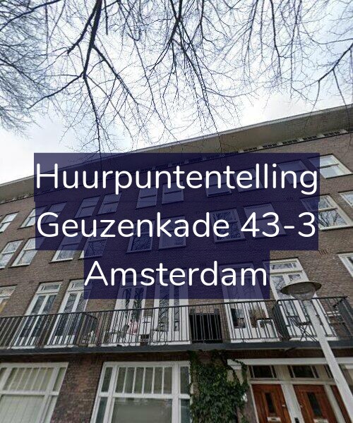 Foto gevel Huurpuntentelling voor Geuzenkade 43-3, Amsterdam