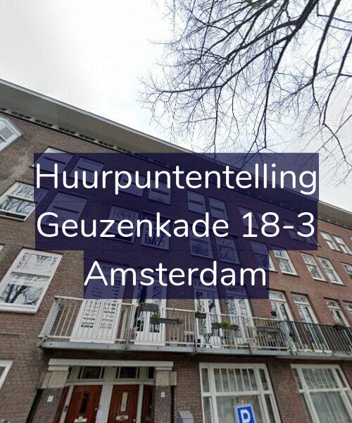 Foto gevel Huurpuntentelling voor Geuzenkade 18-3, Amsterdam