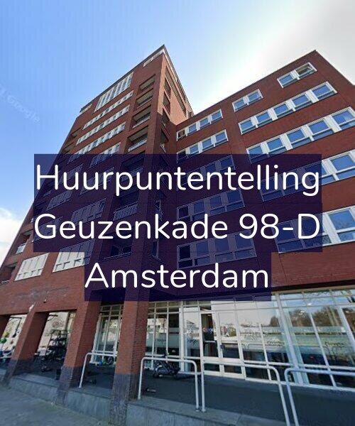 Foto gevel Huurpuntentelling voor Geuzenkade 98-D, Amsterdam