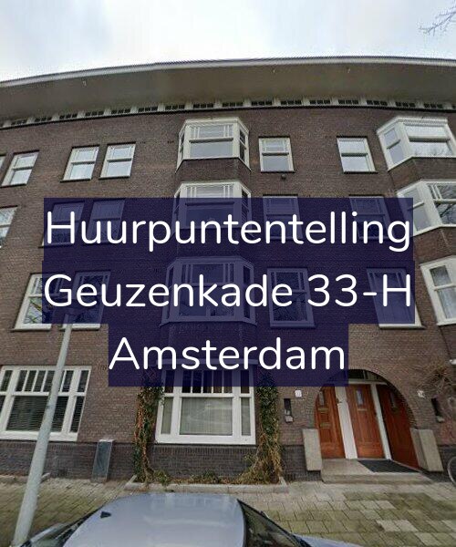 Foto gevel Huurpuntentelling voor Geuzenkade 33-H, Amsterdam