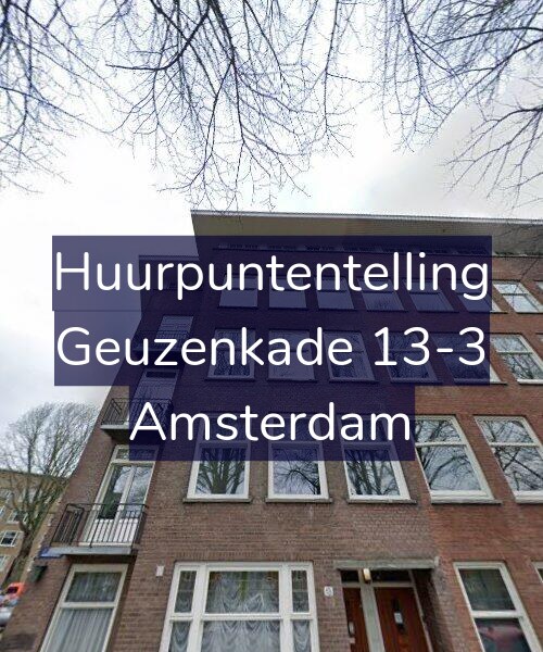 Foto gevel Huurpuntentelling voor Geuzenkade 13-3, Amsterdam