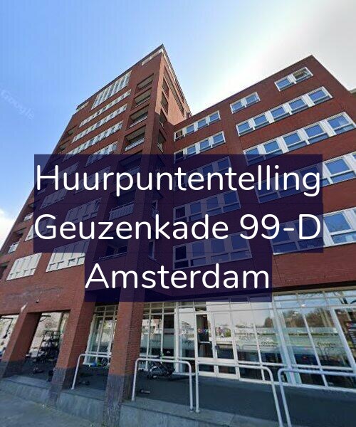 Foto gevel Huurpuntentelling voor Geuzenkade 99-D, Amsterdam