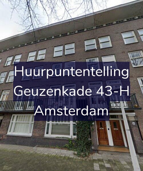 Foto gevel Huurpuntentelling voor Geuzenkade 43-H, Amsterdam