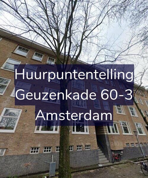 Foto gevel Huurpuntentelling voor Geuzenkade 60-3, Amsterdam